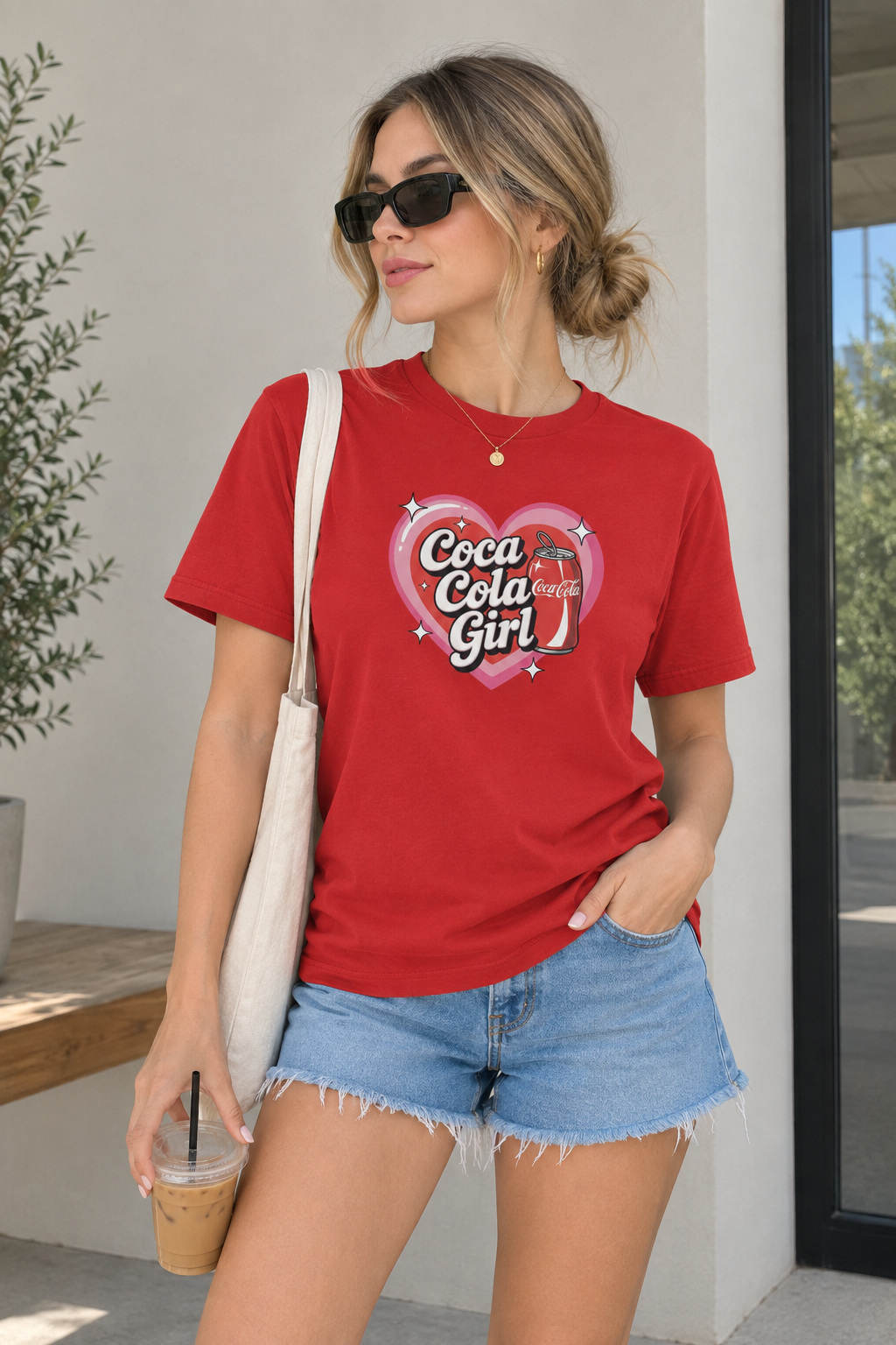 Playera coca cola girl