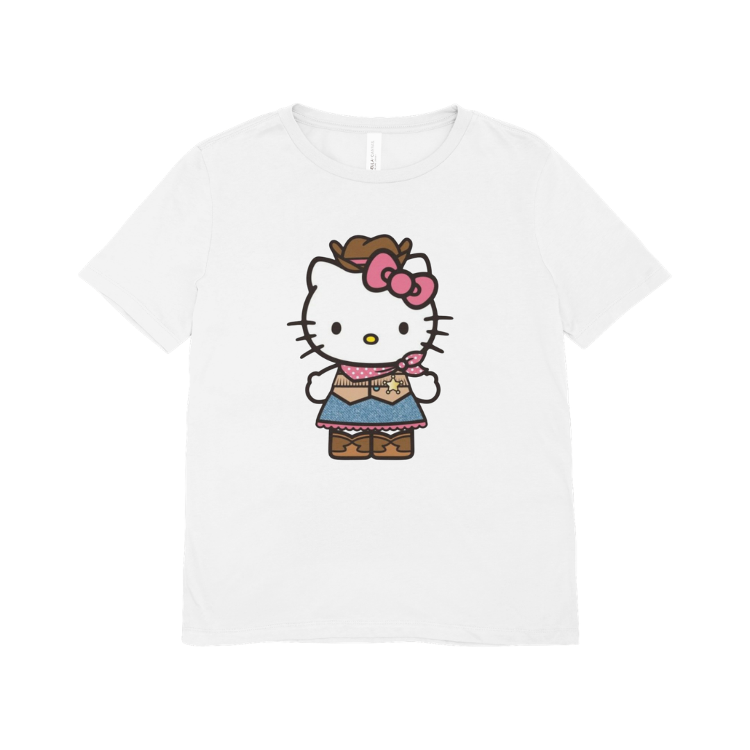 Playera kitty vaquera