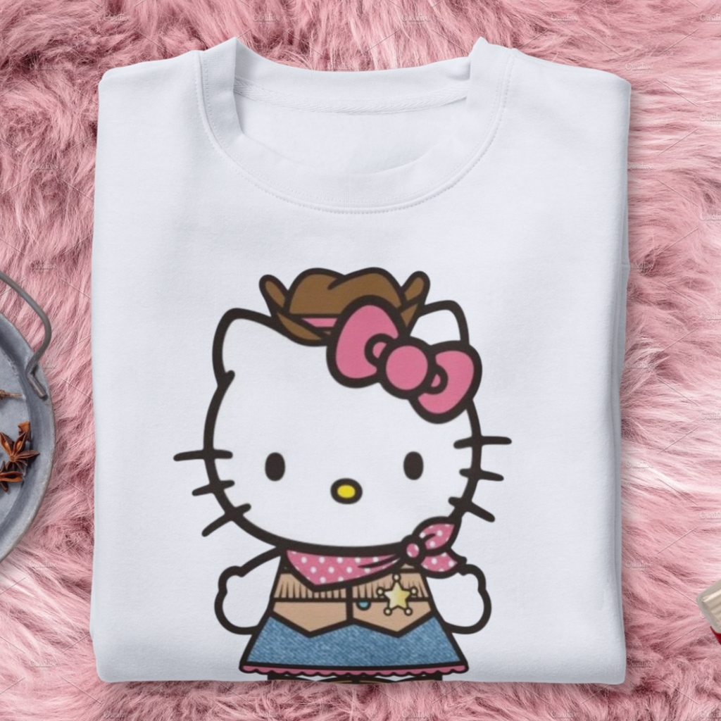 Playera kitty vaquera