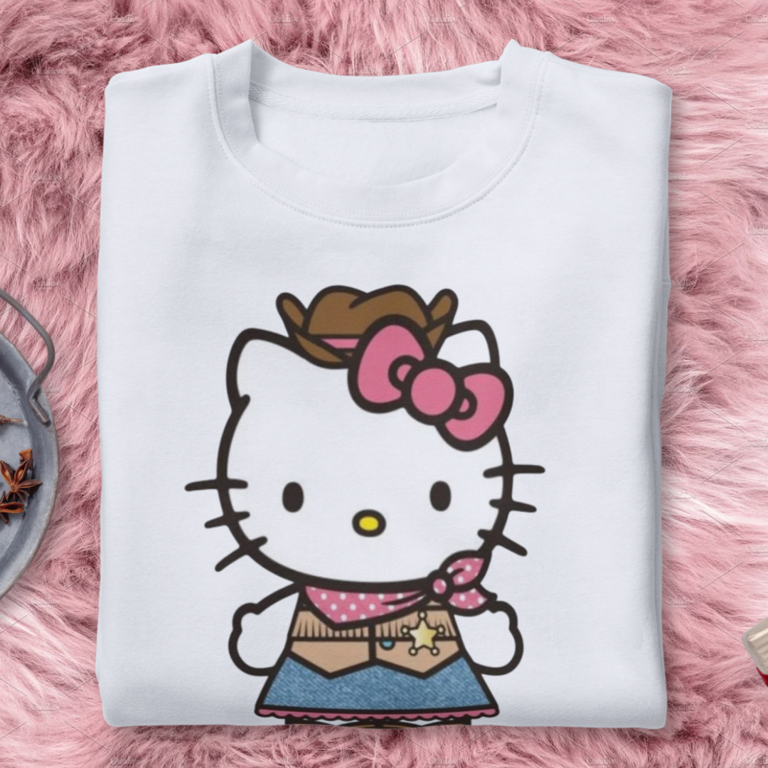 Playera kitty vaquera